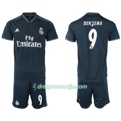 Real Madrid Dres BENZEMA 9 Dječji Gostujući 2018/19 Kratkih Rukava Real Madrid Dres BENZEMA 9 Dječji Gostujući 2018/19 Kratkih Rukava